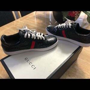 ace gucci signature sneaker white